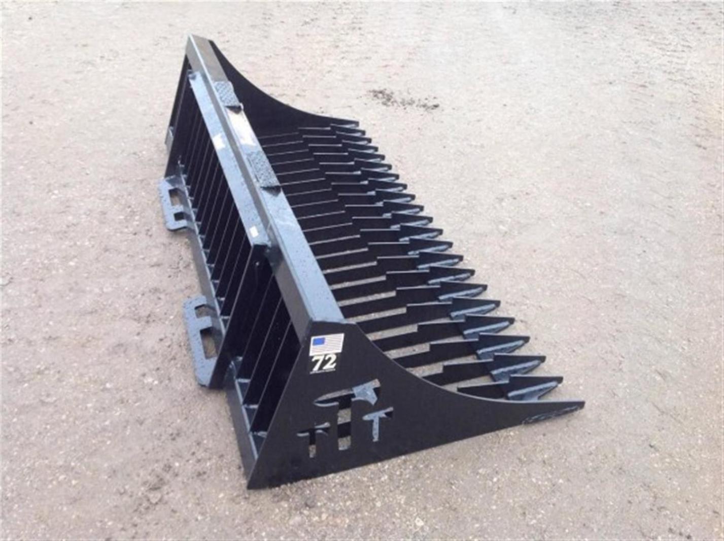 Tomahawk 72" Rock Bucket Skid Steer Open Bottom USA Made eBay