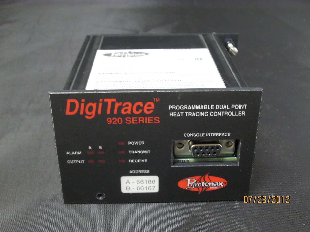 Pyrotenax DigiTrace Heat Trace Controller 920 920HTC new Process