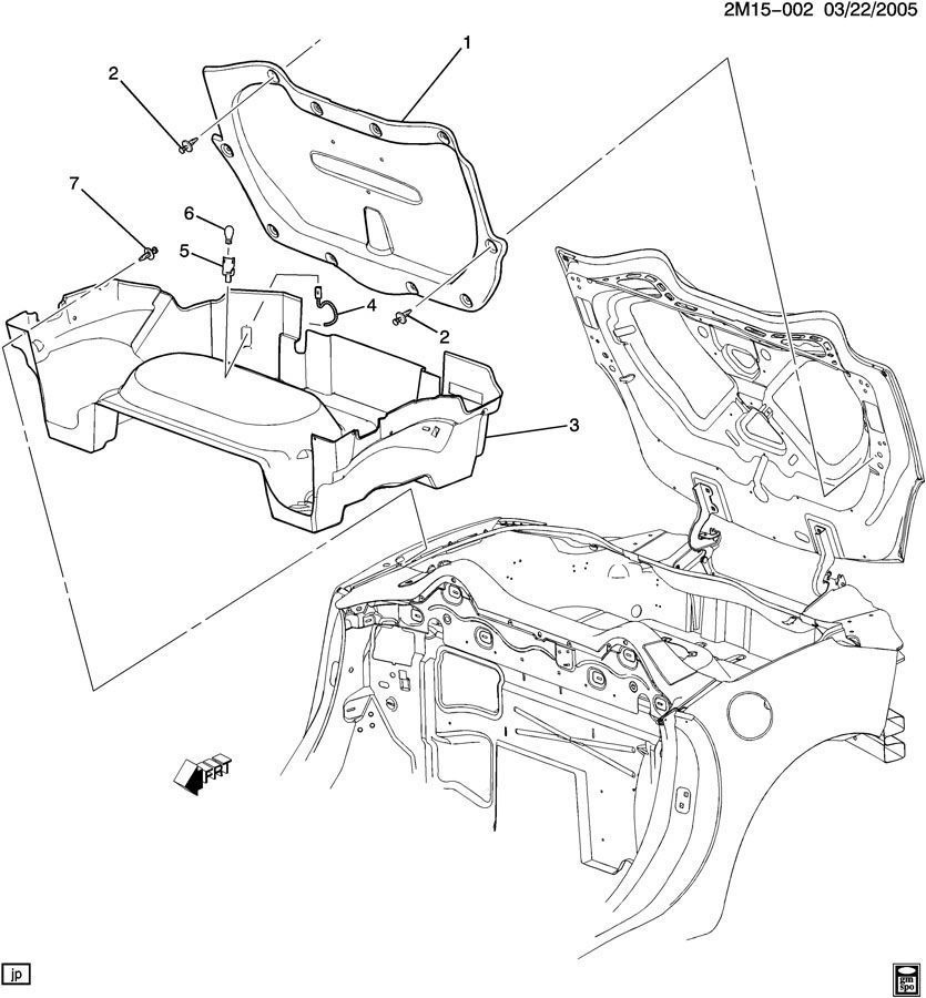 20062009 Pontiac Solstice Rear Trunk Lid Carpet Liner Black Diamond