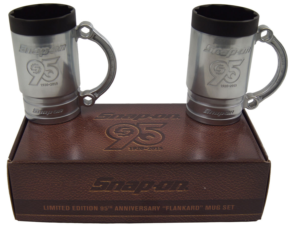 SnapOn 95th Anniversary Limited Edition 2 Piece "Flankard" Socket Mug Set New Factory OEM Parts