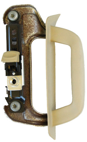 06-10 Hummer H3 Interior Door Handle With Bracket Cashmere RH Passenger