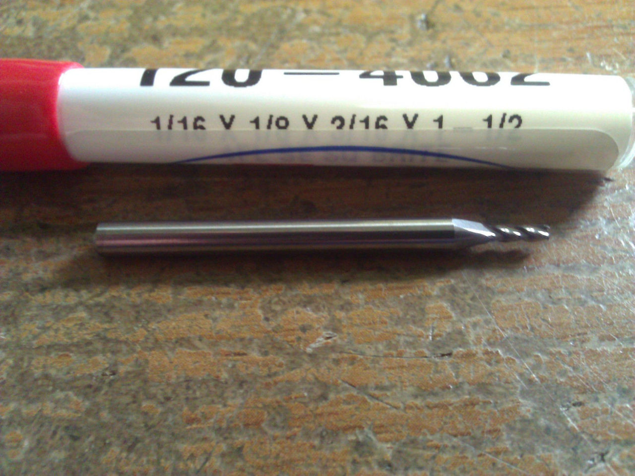 .0625/" 1//16/" 3 FLUTE SINGLE END CARBIDE END MILL 1//16/" X 1//8/" X 3//16/" X 1-1//2/"