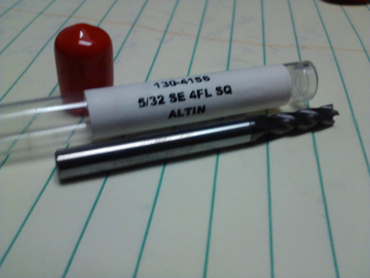5//32/" 4 FLUTE DOUBLE END STUB TiAlN CARBIDE END MILL
