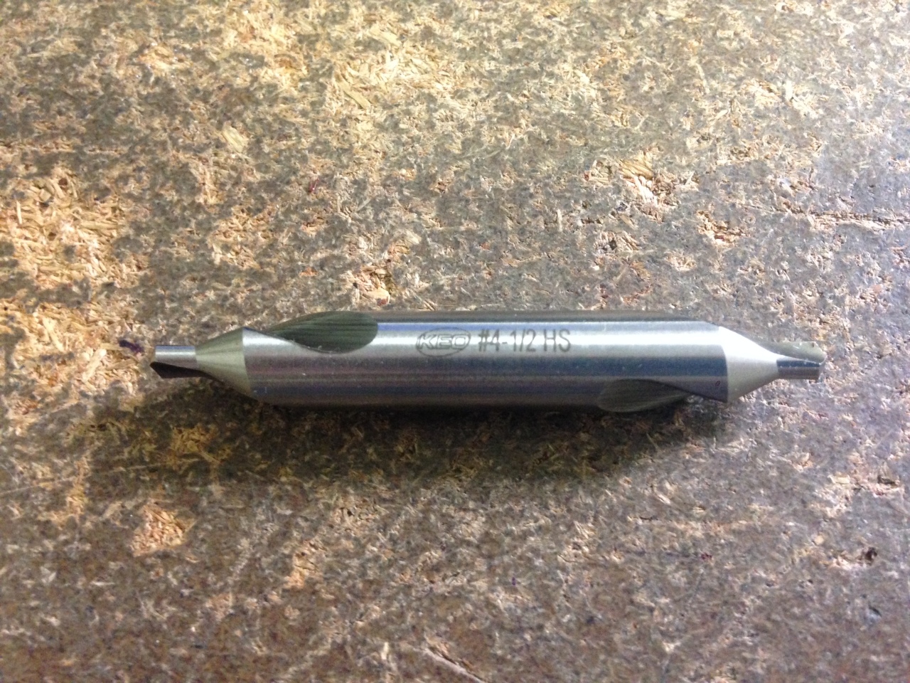 4 1/2 60 DEGREE 2 FLUTE HIGH SPEED STEEL COMBINED DRILL AND