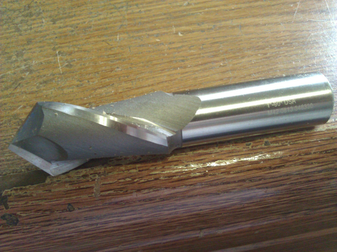 1" 2 FLUTE 90 DEGREE POINT ANGLE COBALT DRILL MILL North Bay Cutting