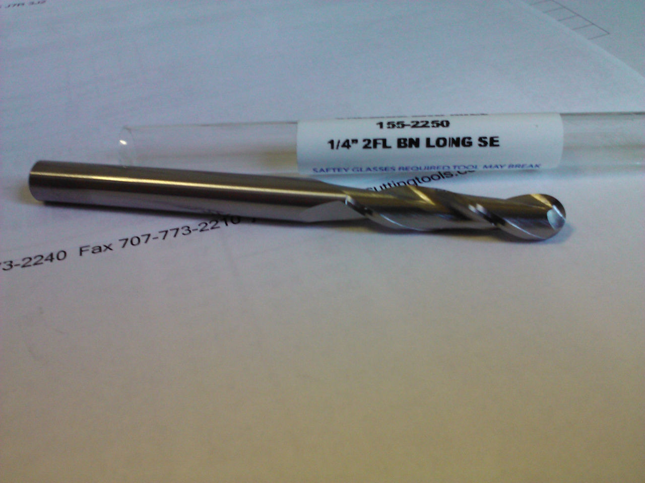 3//16/" 2 FLUTE LONG CARBIDE END MILL