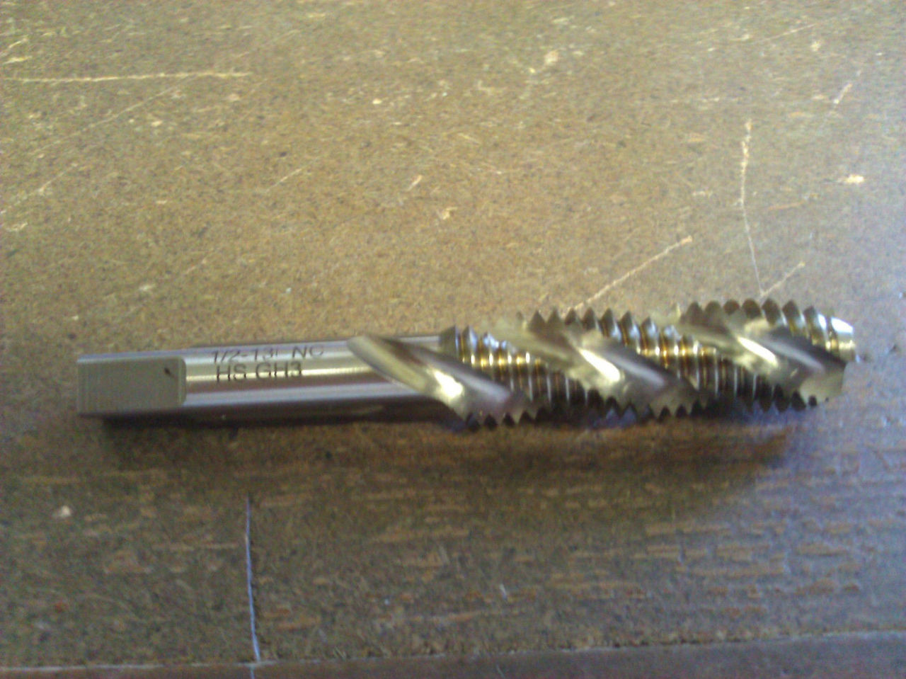 1/2"13 GH3 HIGH SPEED STEEL SPIRAL FLUTE BOTTOM TAP North Bay