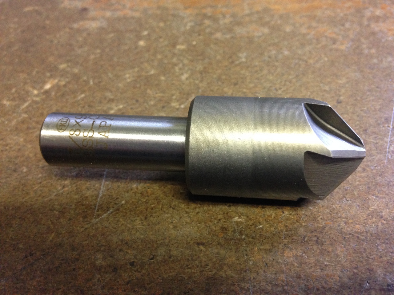 3//4/" 90 DEGREE HIGH SPEED STEEL 3 FLUTE COUNTERSINK 1//2/" SHANK