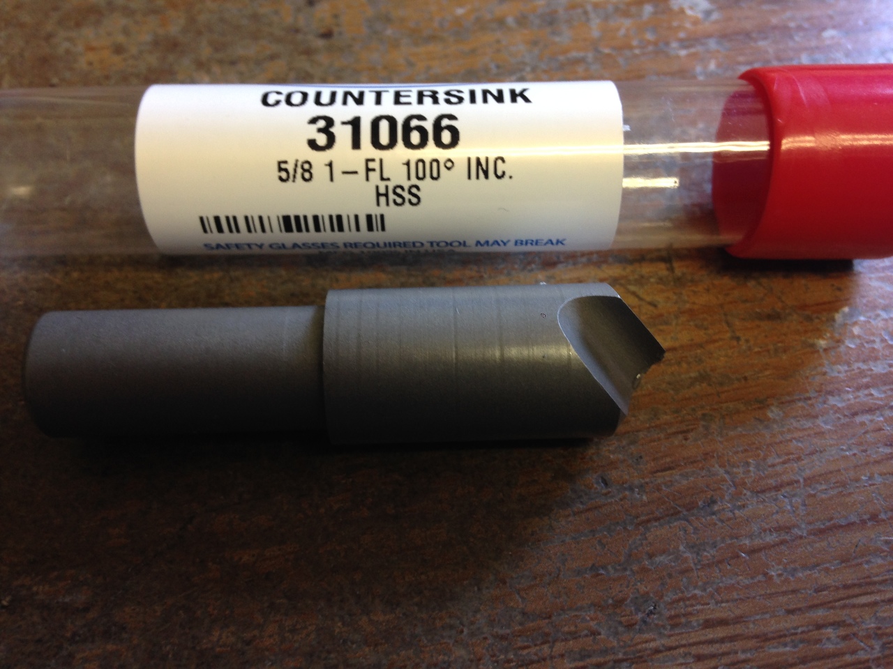 5//8/" 100 DEGREE HSS SINGLE FLUTE COUNTERSINK