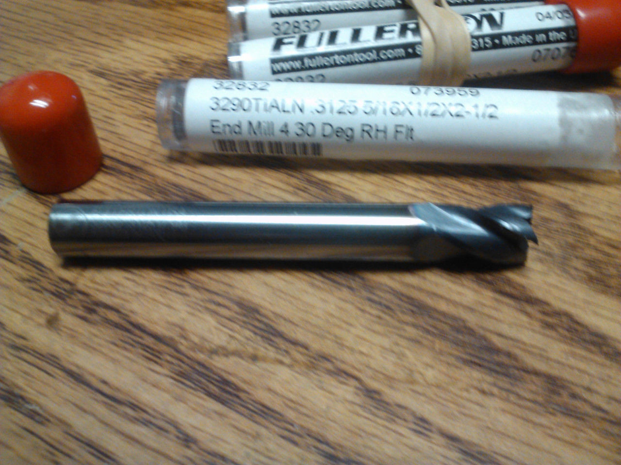5//16/" 4 Flute Solid Carbide End Mill TiAlN Coated