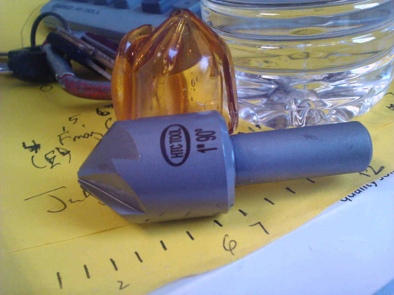 1" 90degree 6 FLUTE HIGH SPEED STEEL CHATTERLESS COUNTERSINK North