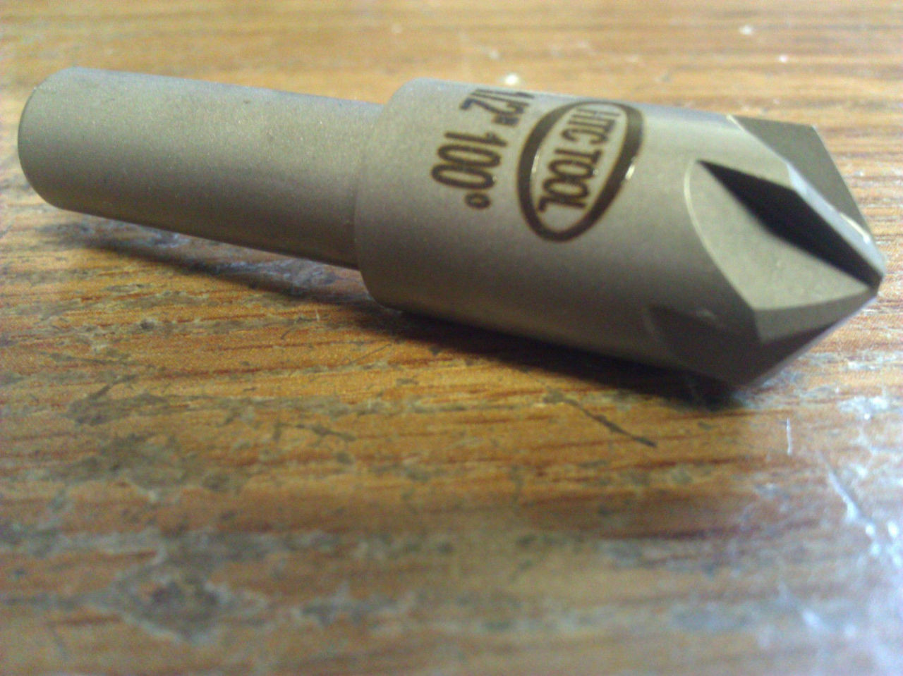 1/2" 100degree 3/8" SHANK 6FL HIGH SPEED STEEL CHATTERLESS COUNTERSINK