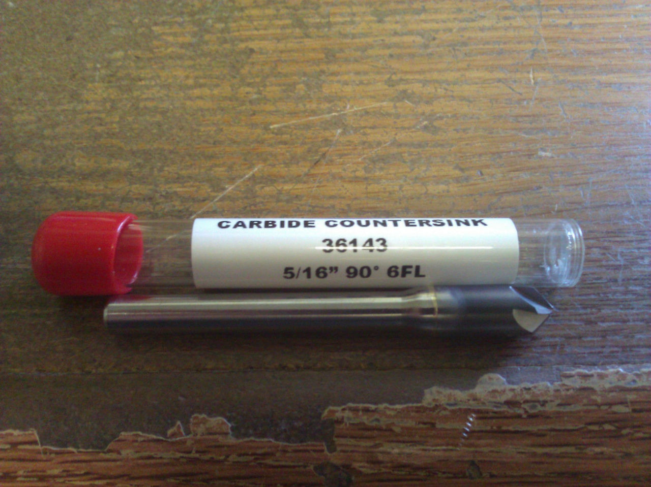 1//4/" 90 DEGREE 6 FLUTE CARBIDE COUNTERSINK