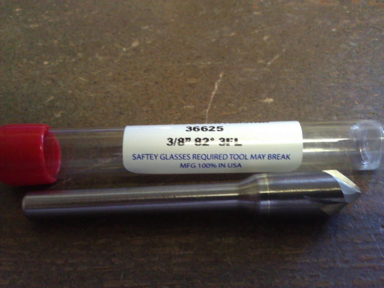 MONSTER TOOL 3/8" 82° 6-Flute Carbide Countersink – 1/4" Shank, 2-5/8" OAL USA