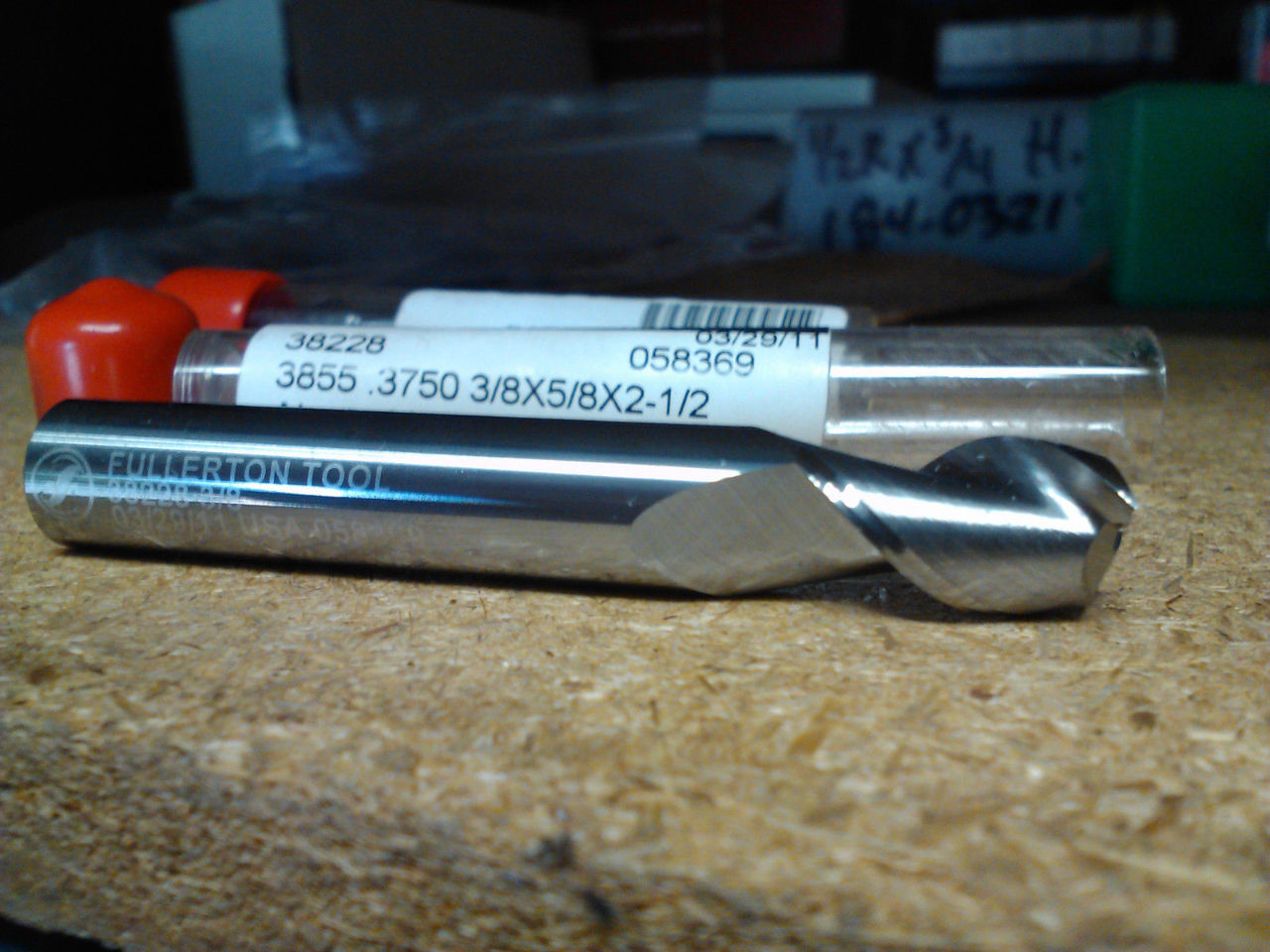 1/8" 2-Flute Long Length Carbide End Mill - 1/8" Shank, 3/4" Cut, 2-1/2" Overall, HTC 150-2125