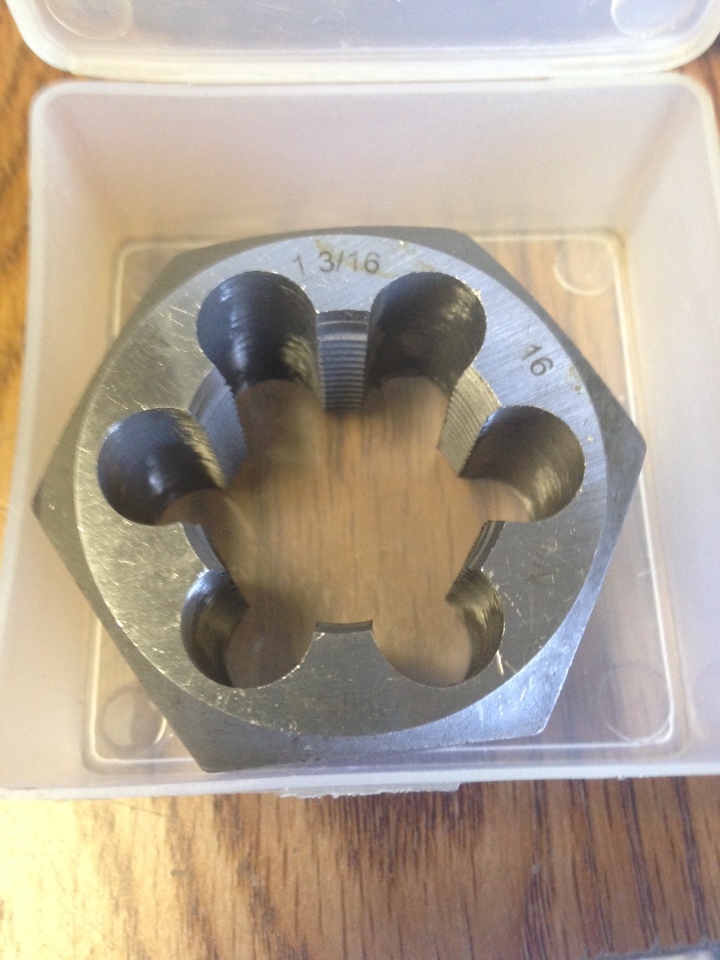 1-3/16 - 18 Carbon Steel Hex Re-Threading Die - Quality Import Tool