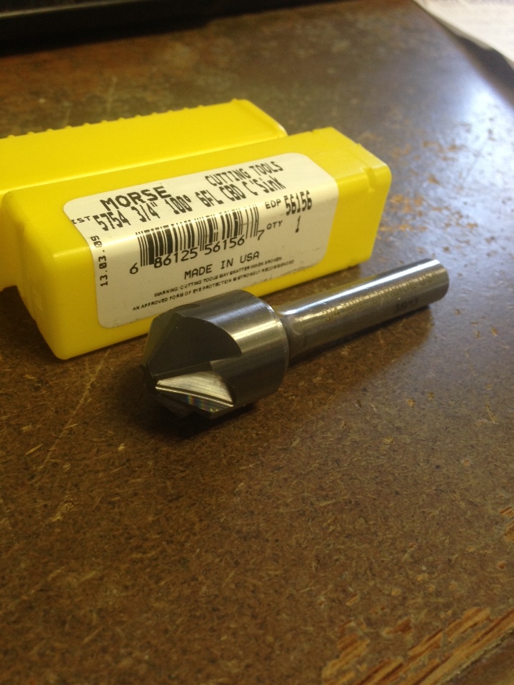 3/4" 100 DEGREE 6 FLUTE CARBIDE COUNTERSINK North Bay Cutting Tools