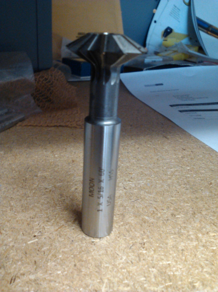 1" 60 DEGREE INCLUDED ANGLE HIGH SPEED STEEL DOUBLE ANGLE CUTTER