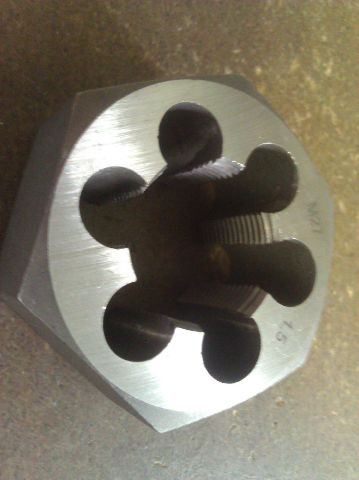 M27 X 1.50 CARBON STEEL HEXAGONAL RE-THREADING DIE