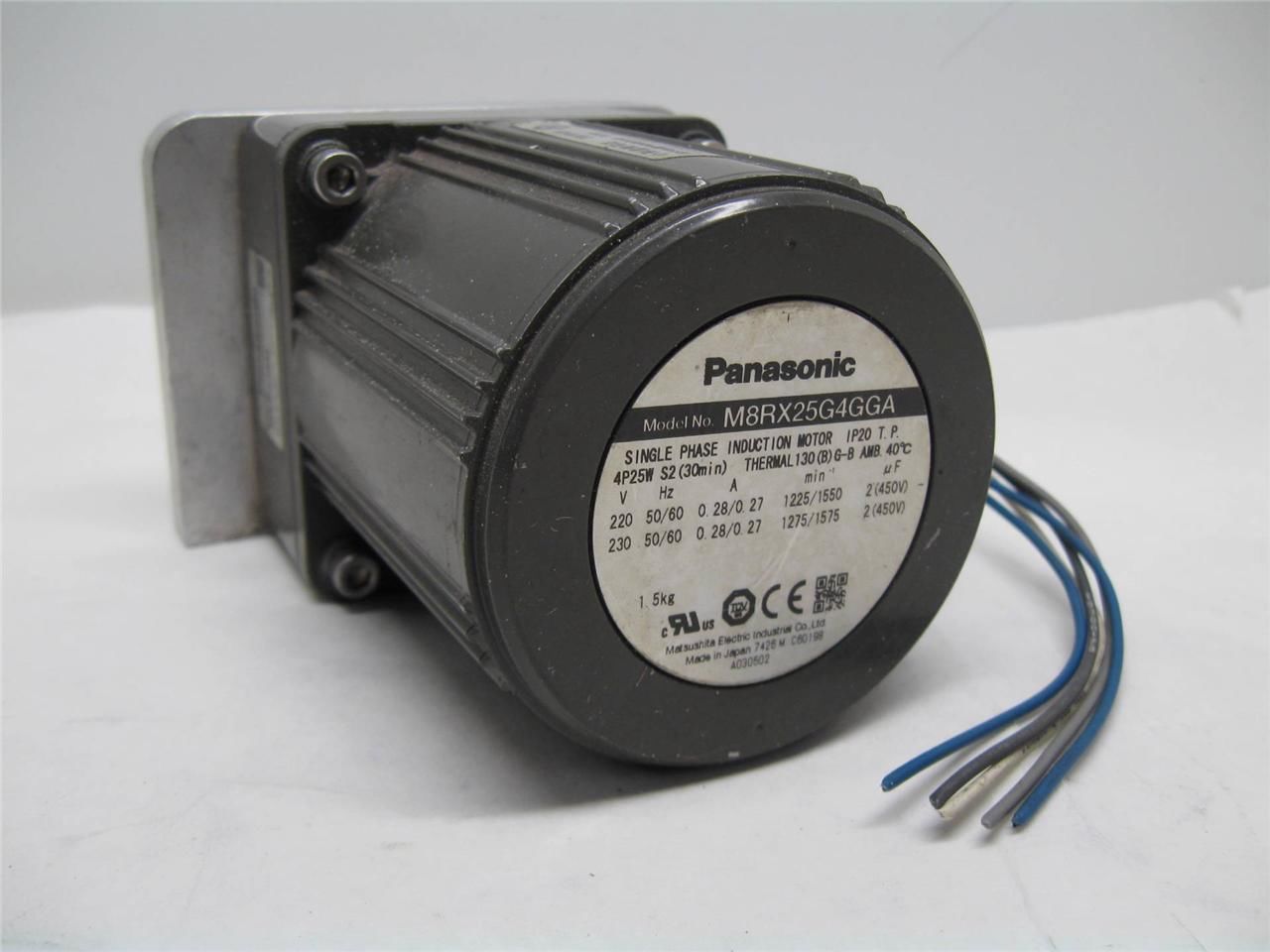 Panasonic M8rx25g4gga Reversible Induction Motor 25w 4