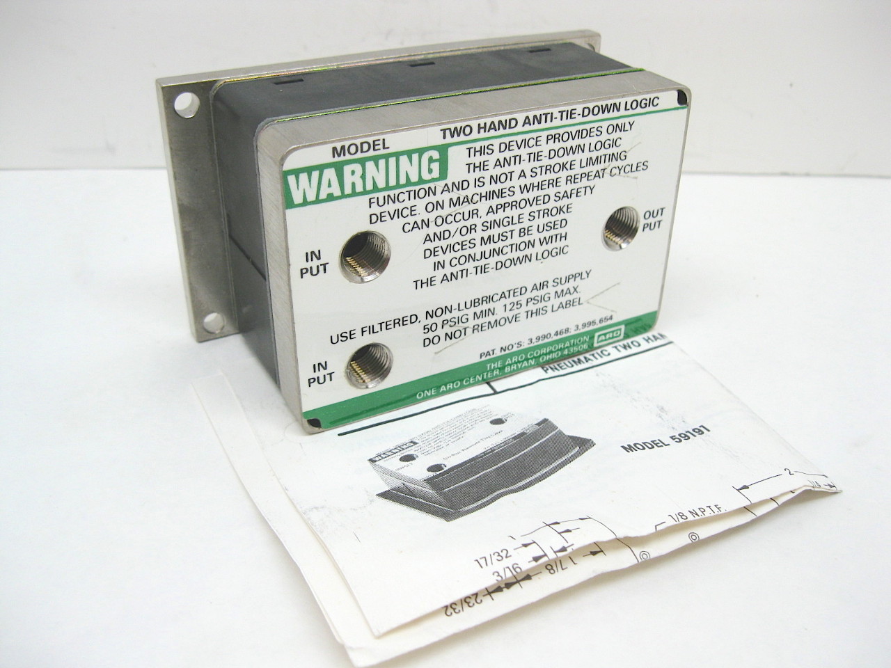 ARO 59191 Pneumatic Two Hand AntiTieDown Assembly eBay