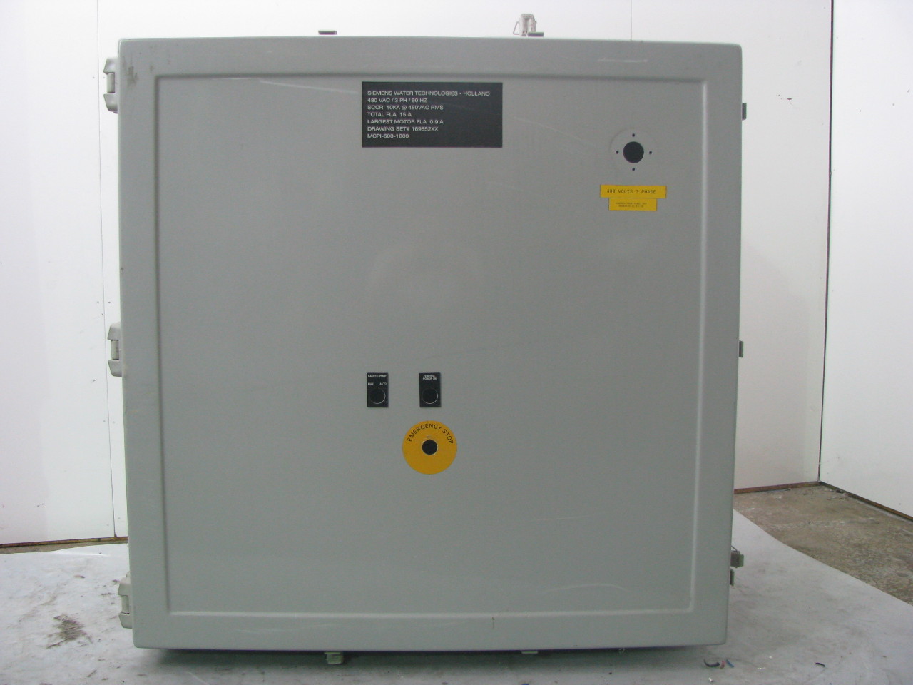 Hoffman A36H3612GQRLP Non Metallic Enclosure 36x36x12 Hinged Door Type