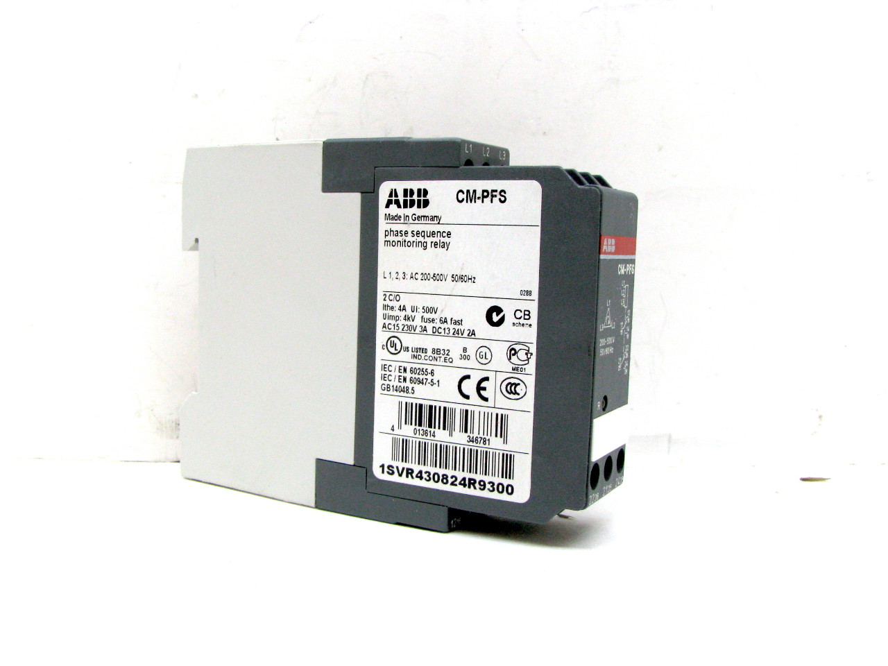 ABB CMPFS 1SVR430824R9300 Phase Sequence Monitoring Relay 200500V eBay