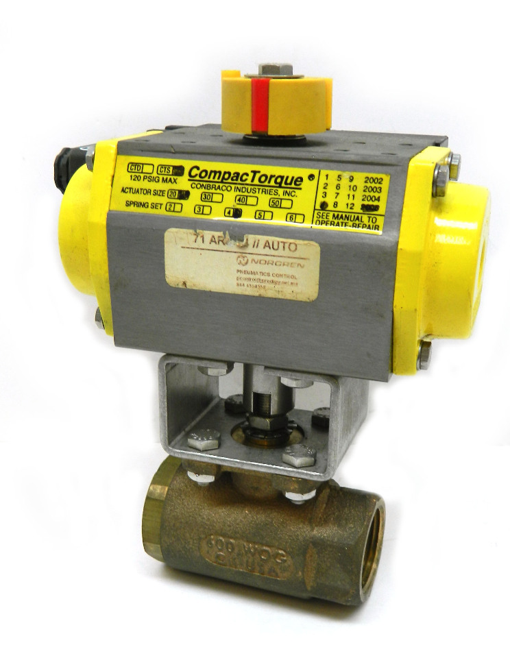 Compac Torque 3/4" Bronze Actuated Apollo Ball Valve 24V Coil