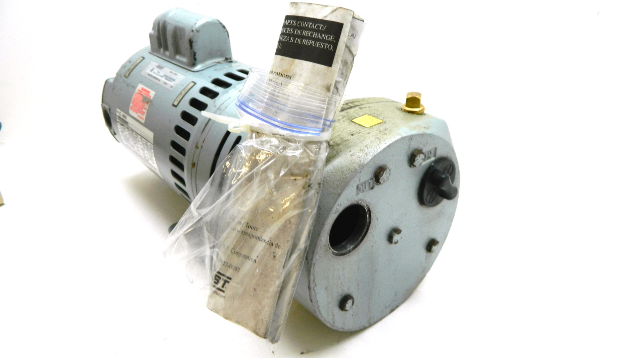 Gast 1023V131QG608X Rotary Vane Vacuum Pump Compressor 120230 Vac 10