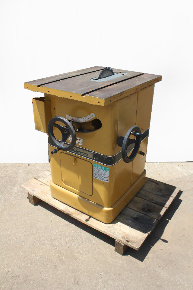 Powermatic Model 66 Table Saw 10" Inch Blade 5Hp 230460Vac 3 Phase