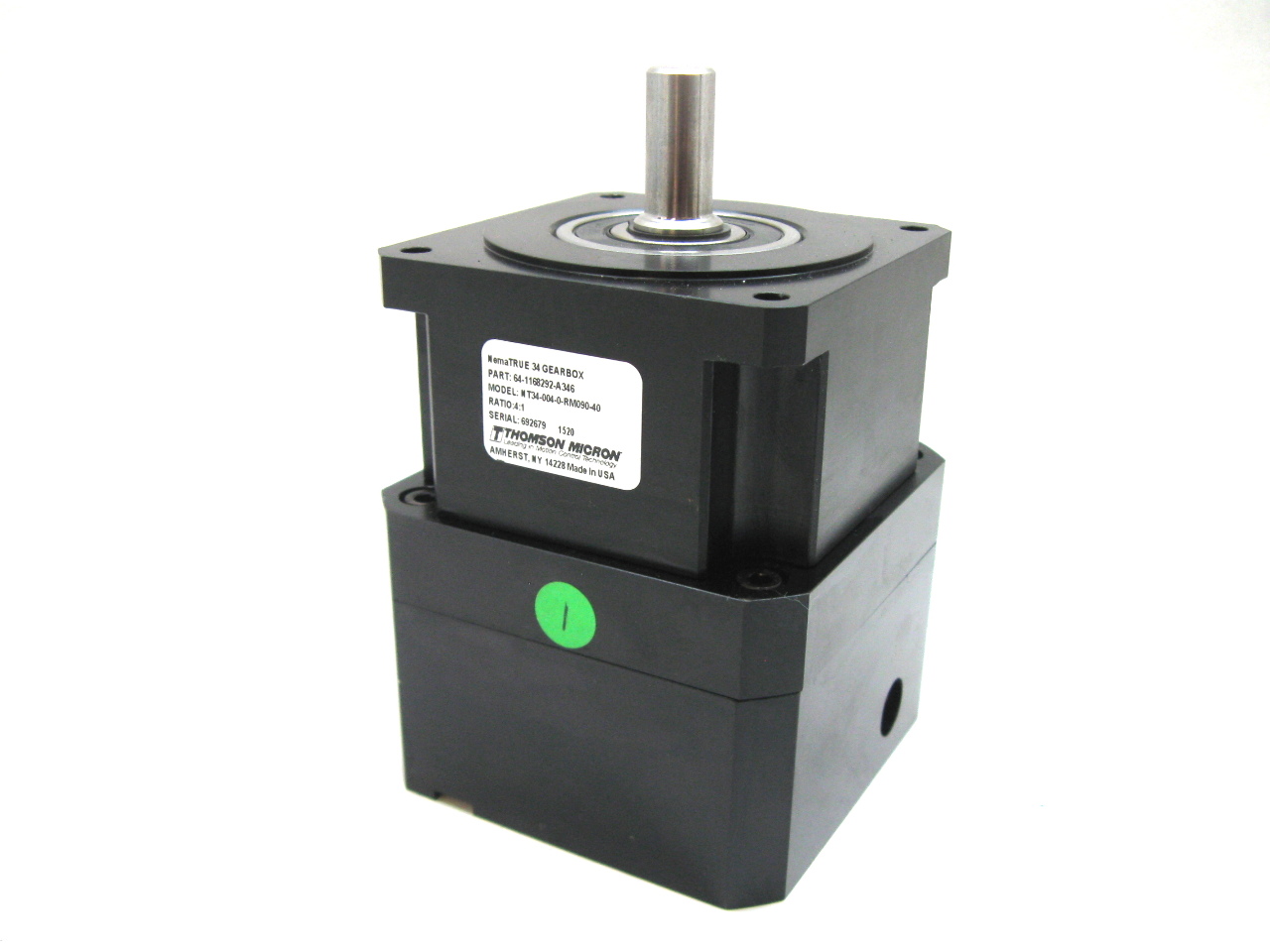 Thomson Micron 64116829A346 True 34 GearBox NT340040RM09040 Ratio