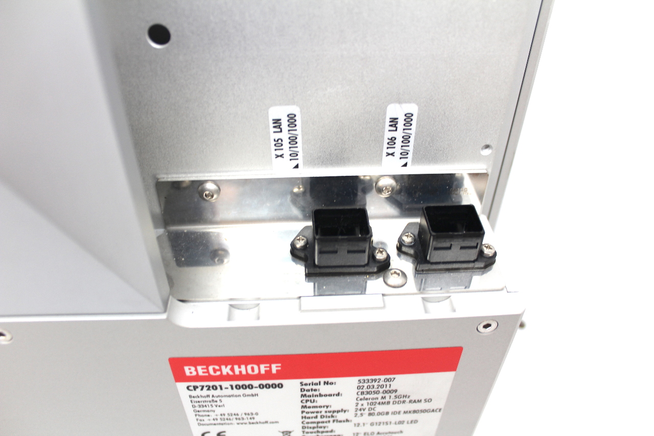 Beckhoff CP720110000000 Industrial PC Windows XP 1.5 GHz CPU 12.1
