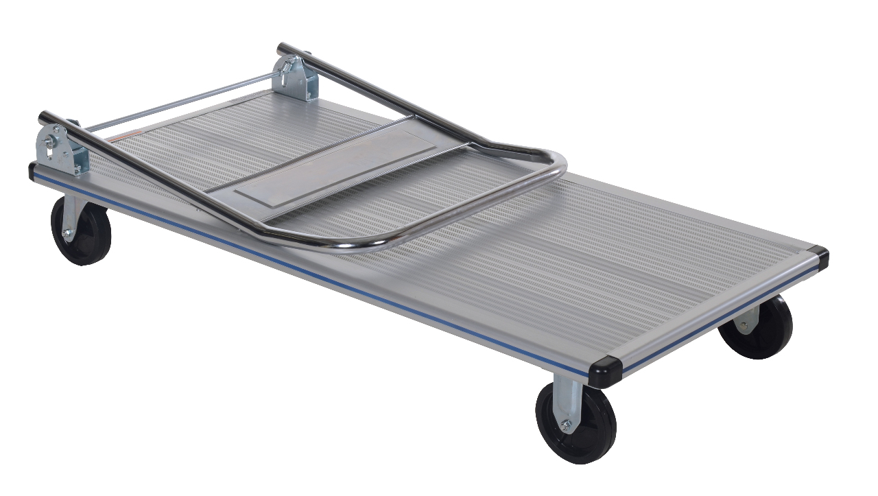 Vestil Aluminum Folding Handle Platform Trucks ATF36 24" x 36" x7 3/