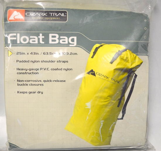 OZARK TRAIL YELLOW FLOAT BAG WATERPROOF BAG TO KEEP YOUR CAMPING GEAR