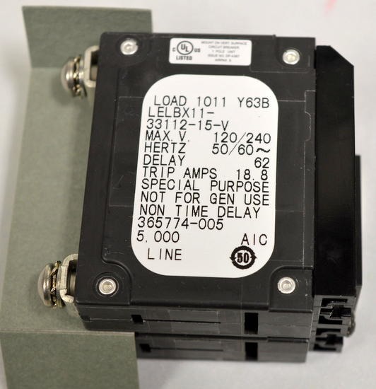 Airpax Electronic Circuit Breaker on/off Switch, pulled from