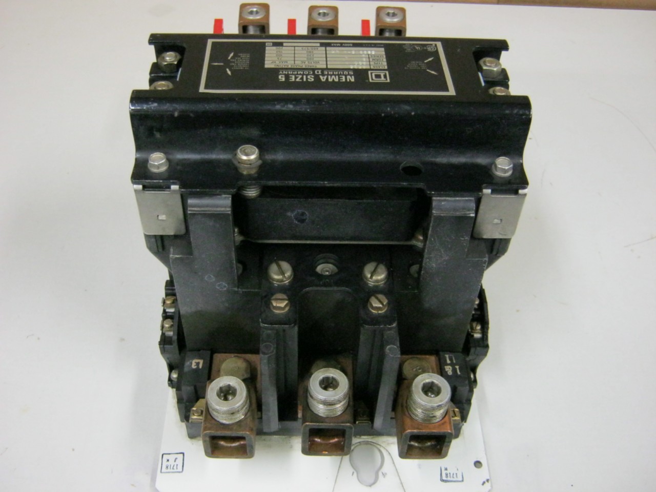 Square D Size 5 Motor Starter Class 8536 Type SGO 1 Form S 600 VAC 120