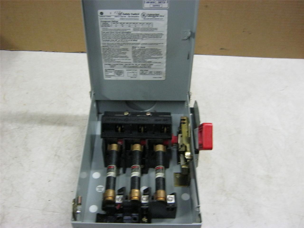 GE TH3361R Heavy Duty Safety Switch eBay