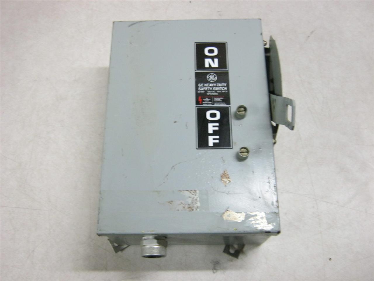 General Electric 30 amp Heavy Duty Safety Switch 600 VAC THN3361J eBay