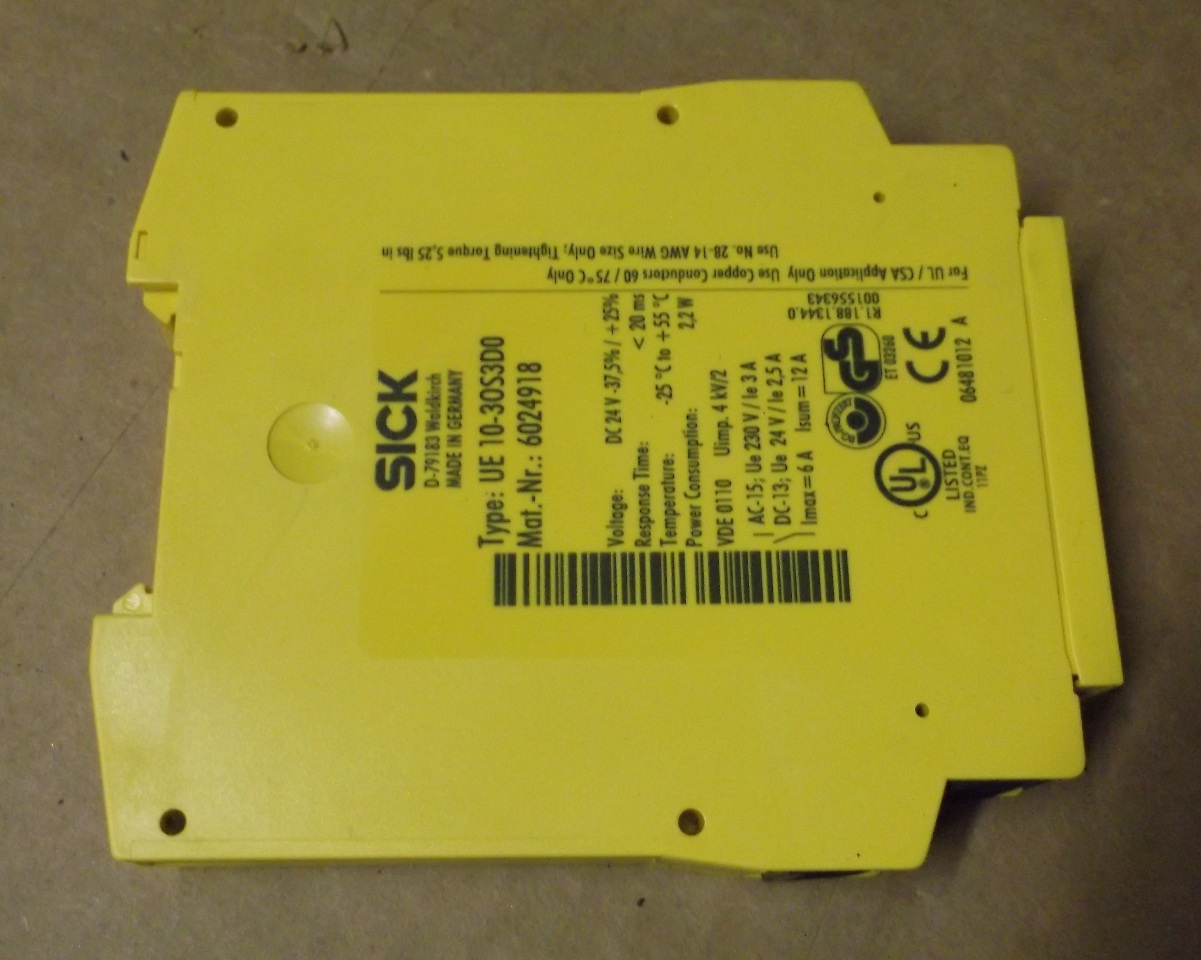 sick ue 10 30s3d0 safety relay module lot of 3 daves sick ue 10 30s3d0 safety relay module lot of 3 daves