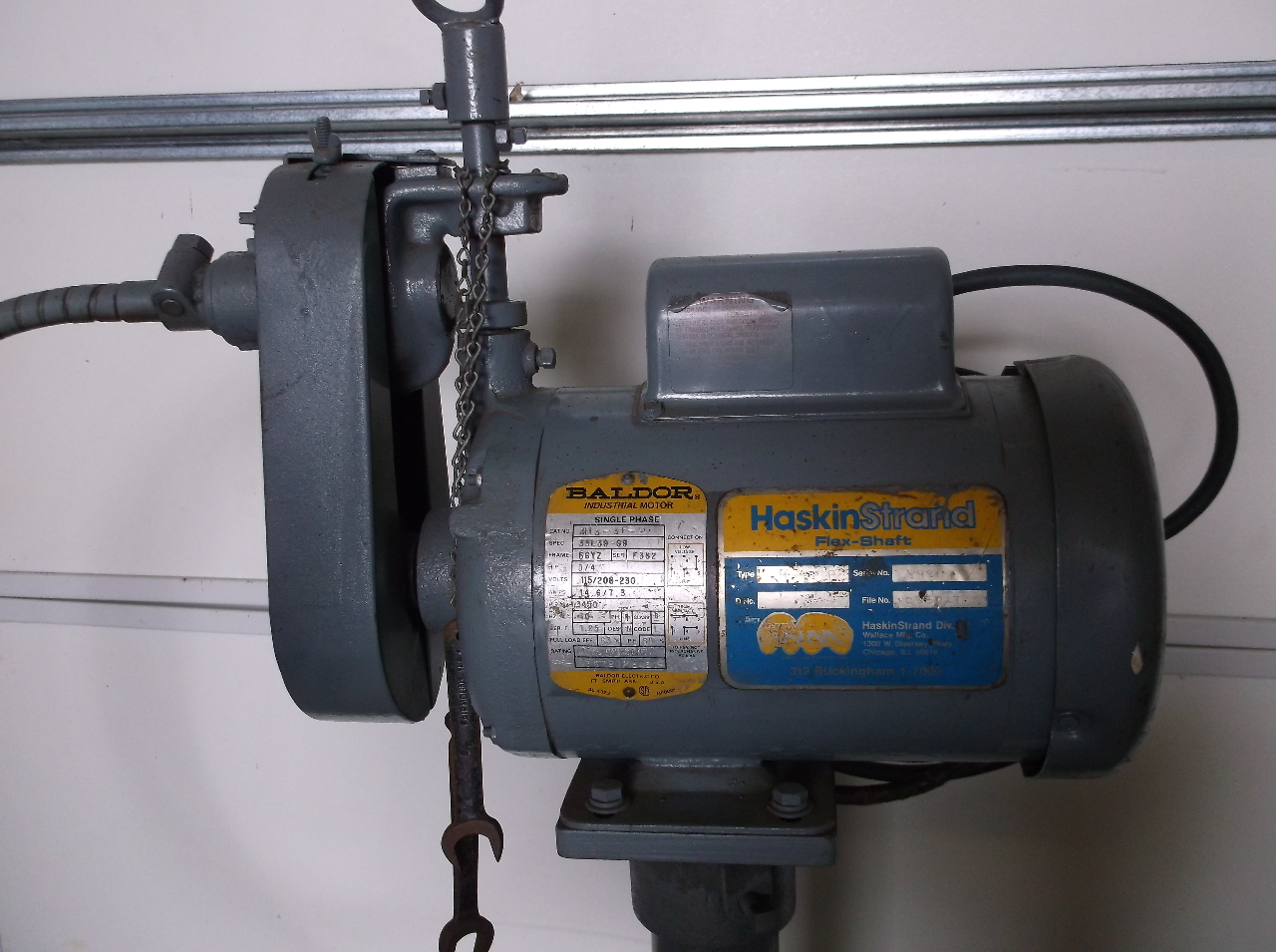 Haskin Strand Flexible Shaft Machine/Grinder On Stand Daves