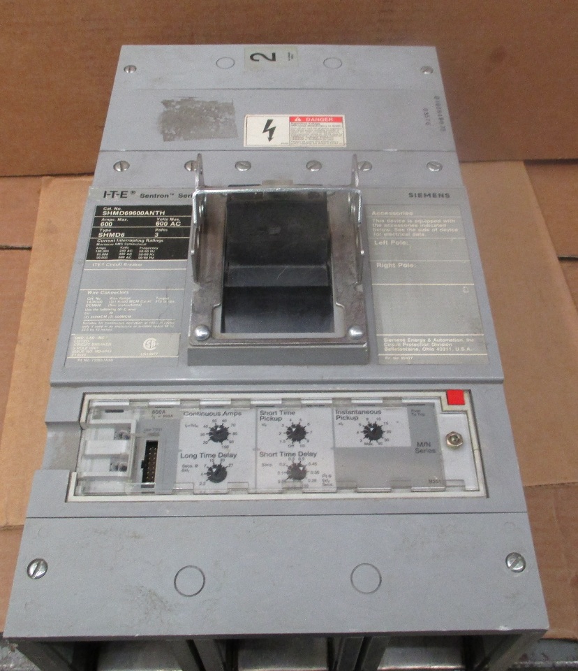 ITE SIEMENS SHMD69600ANTH CIRCUIT BREAKER 600 AMP 600 VOLT AC Daves