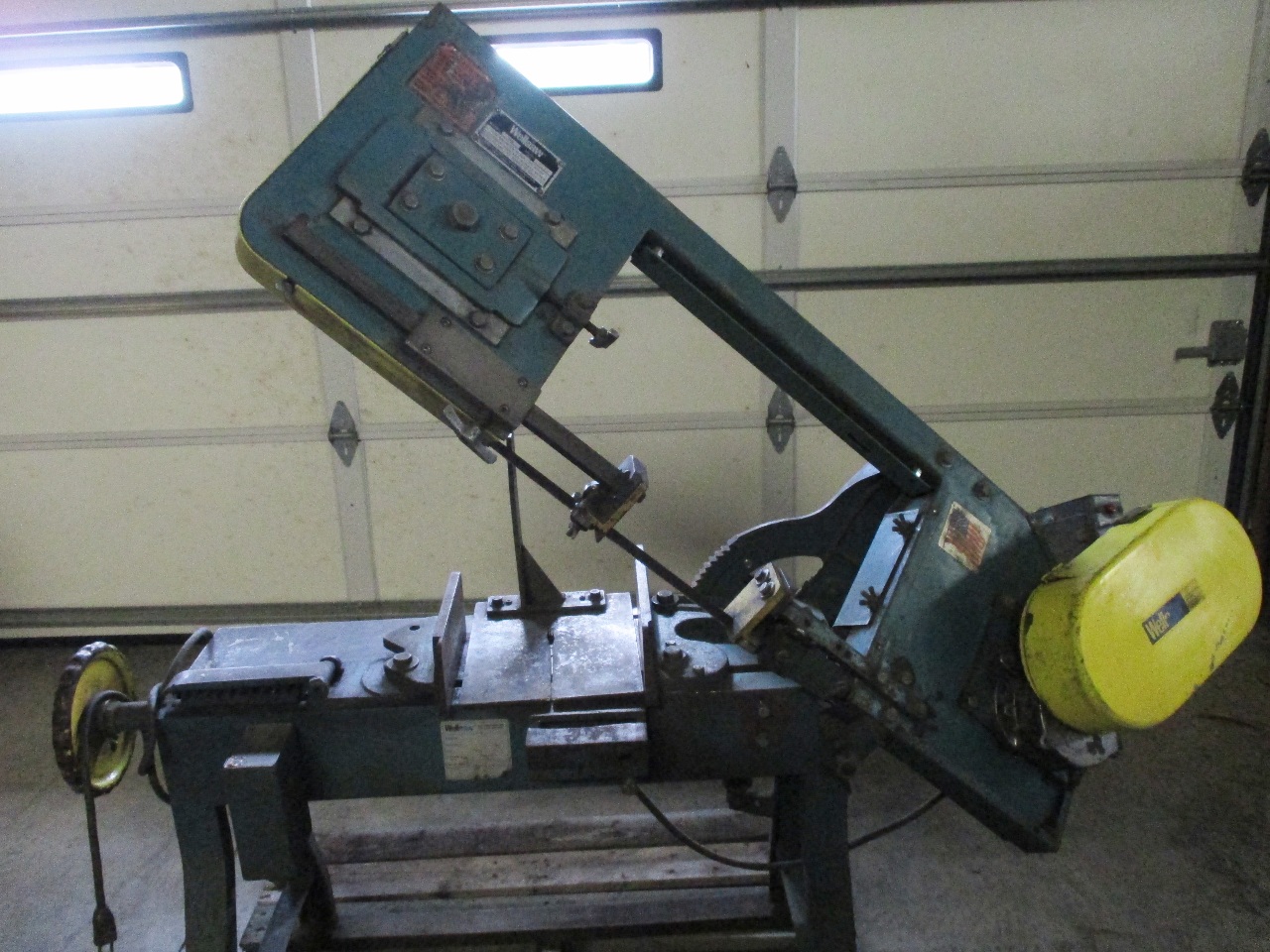 Wells Metal Cutting Band Saw Model 58B D eBay