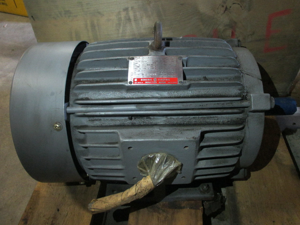 GE GENERAL ELECTRIC 10HP 1740 RPM, Induction MOTOR MODEL 5K215BC205