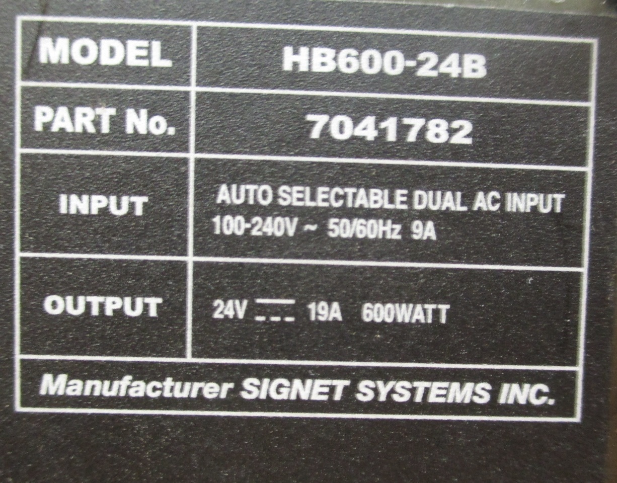 GENIE AERIAL LIFT BATTERY CHARGER HB600 24B24V Daves