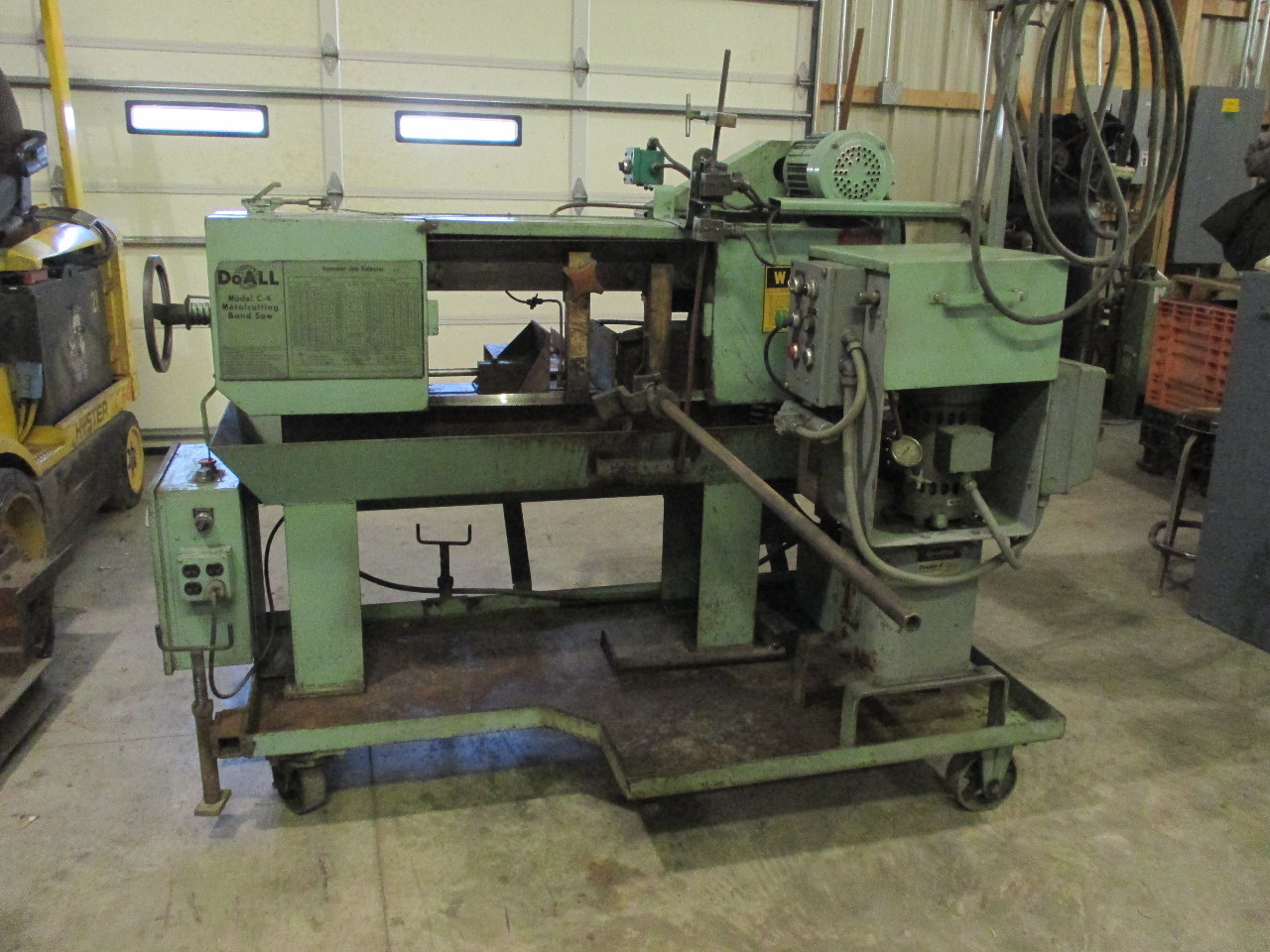 DoAll Model C4 Horizontal Band Saw W/ Circuit Pak Hydraulic Power Unit