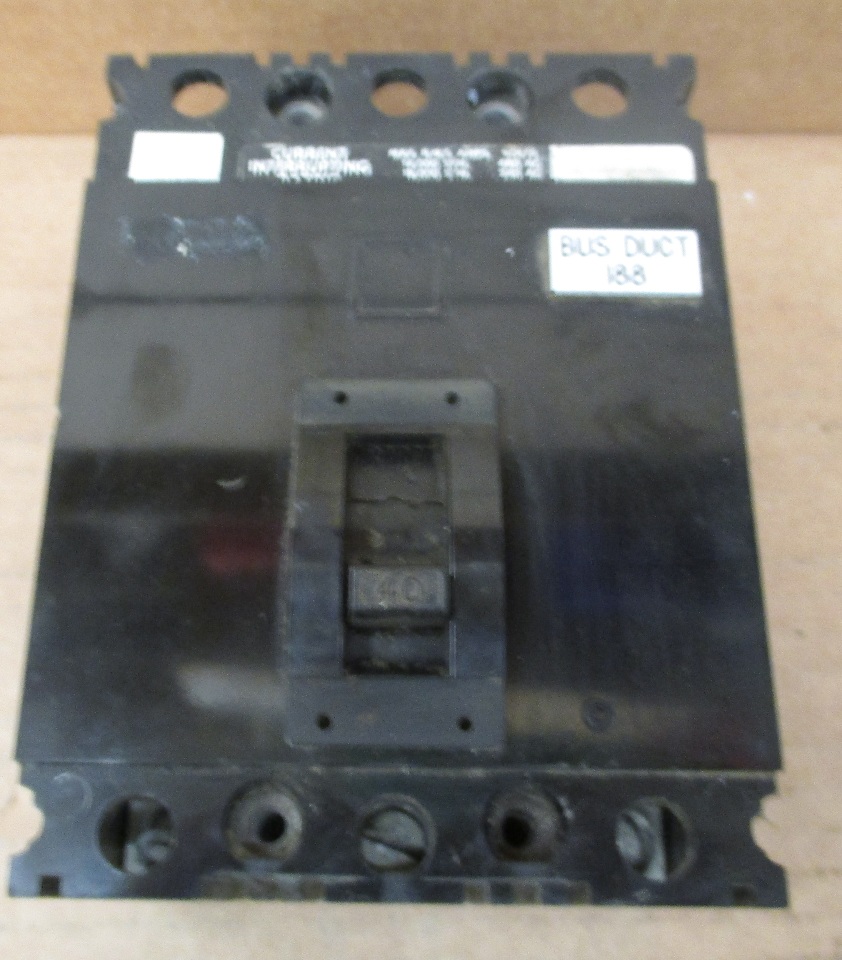 SQUARE D, 40 AMP, FAL34040, THERMAL CIRCUIT BREAKER Daves