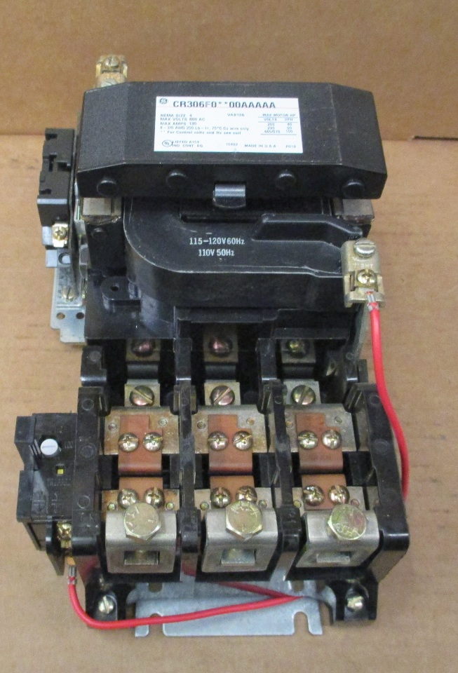 General Electric Size 4 CR306F000AAAAA Motor Starter 135A 600V 3PH eBay