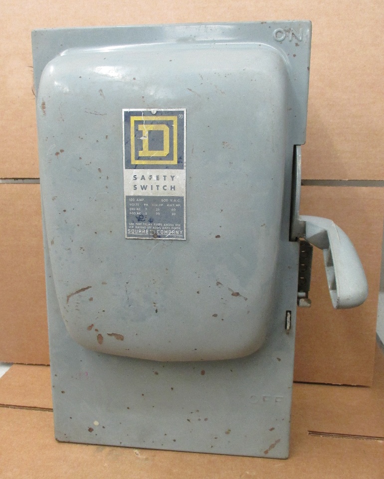 Square D H363 Heavy Duty Safety Switch 600 Vac 100 Amp Daves