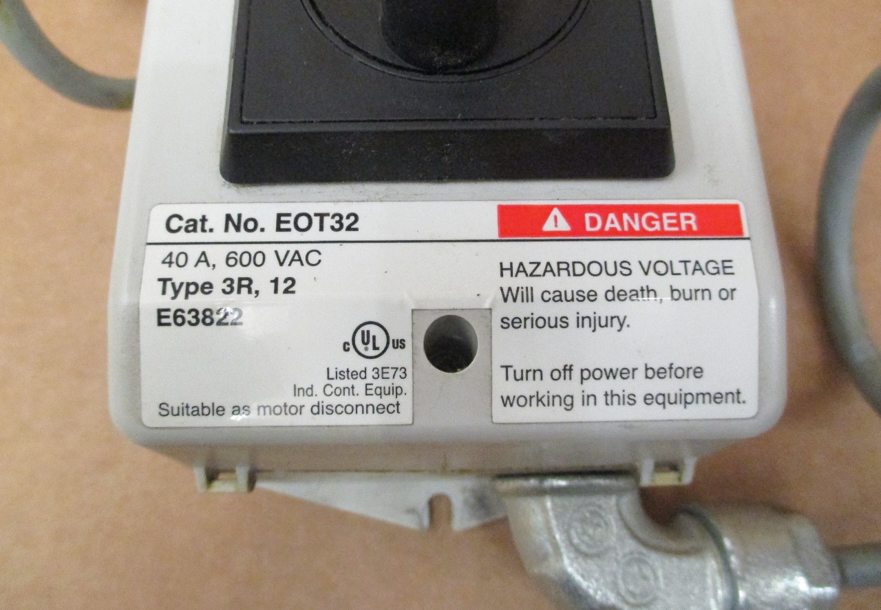 ABB EOT32 Enclosed Disconnect Switch eBay