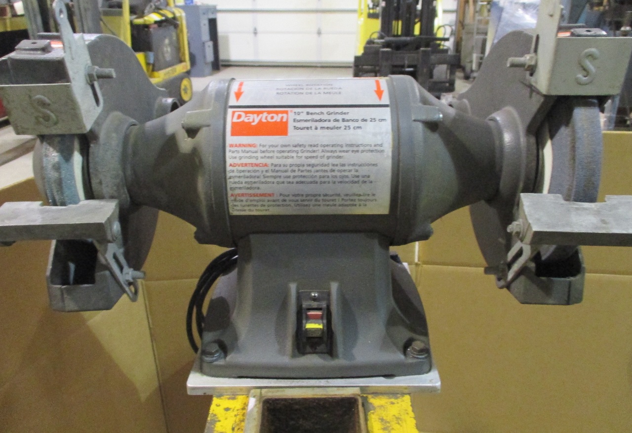 Dayton 4Z911C 10" Double End Grinder 1Hp 120/240V 1725 RPM Daves Industrial Surplus LLC